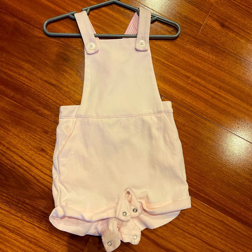 Size 12 months Ralph Lauren overalls EUC